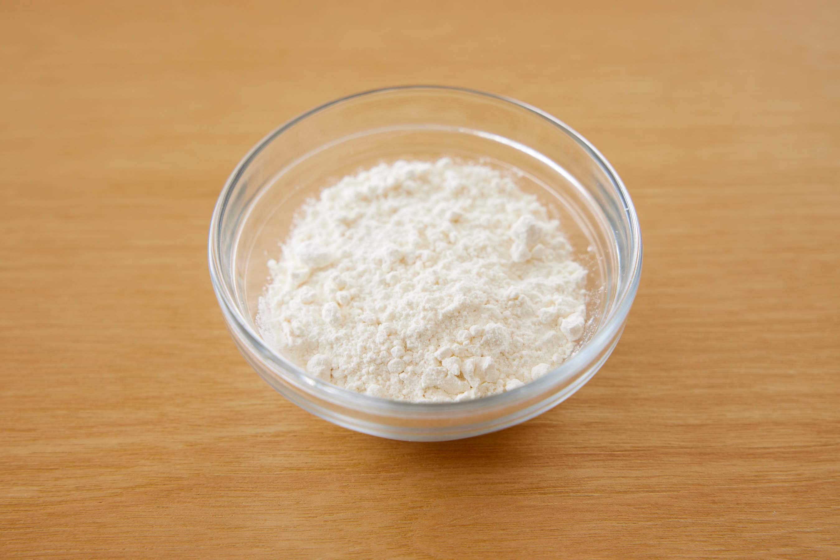 Potato starch in a bowl