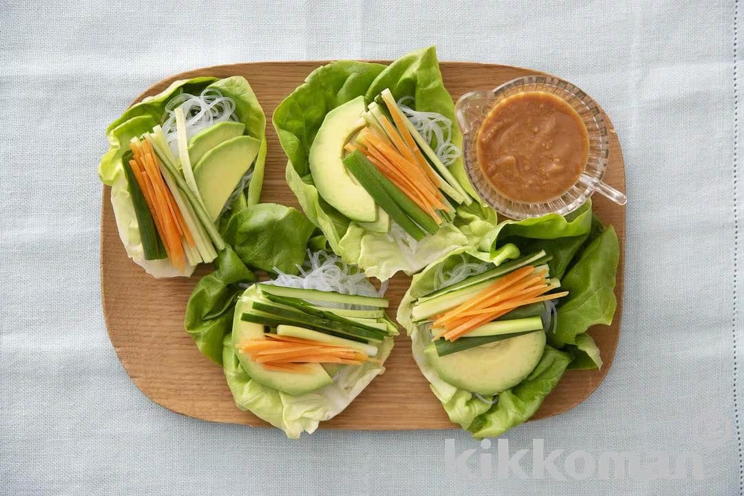Vegetable Lettuce Wraps with Cellophane Noodles