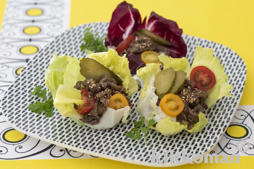 Teriyaki Beef Lettuce Rolls
