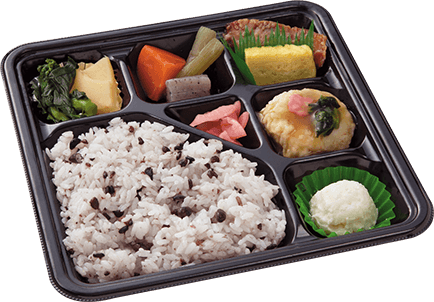 Bento with zakkoku rice
