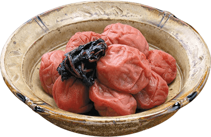 Umeboshi with red perilla