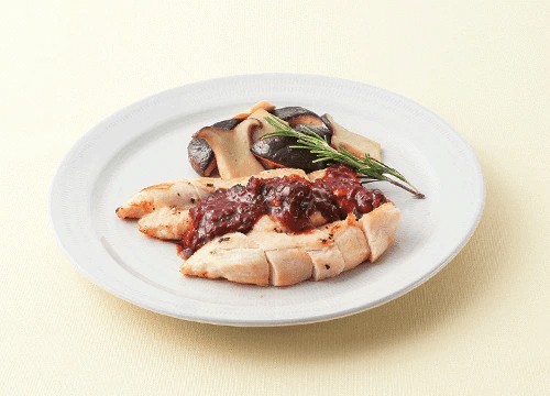 Chicken with Blueberry-Wine Sauce