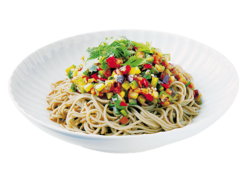 Yamagata-dashi Style Soba Salad