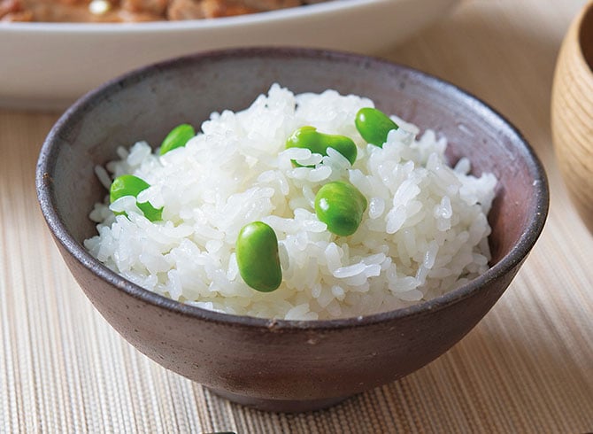 Edamame rice