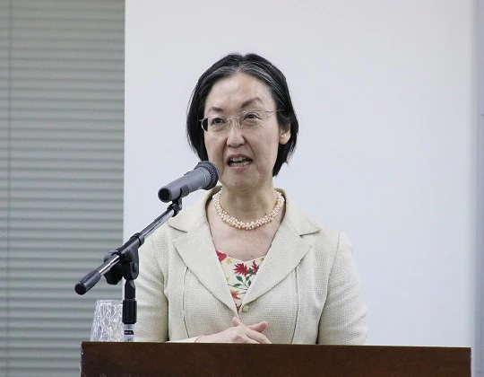 Lecture by Ms. Mariko Kawaguchi(October 2019 at Tokyo Head Office of Kikkoman and Noda Head Office of Kikkoman)