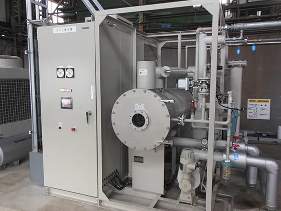 Ozone generator (Second Production Department, Noda Factory, Kikkoman Food Products Company)
