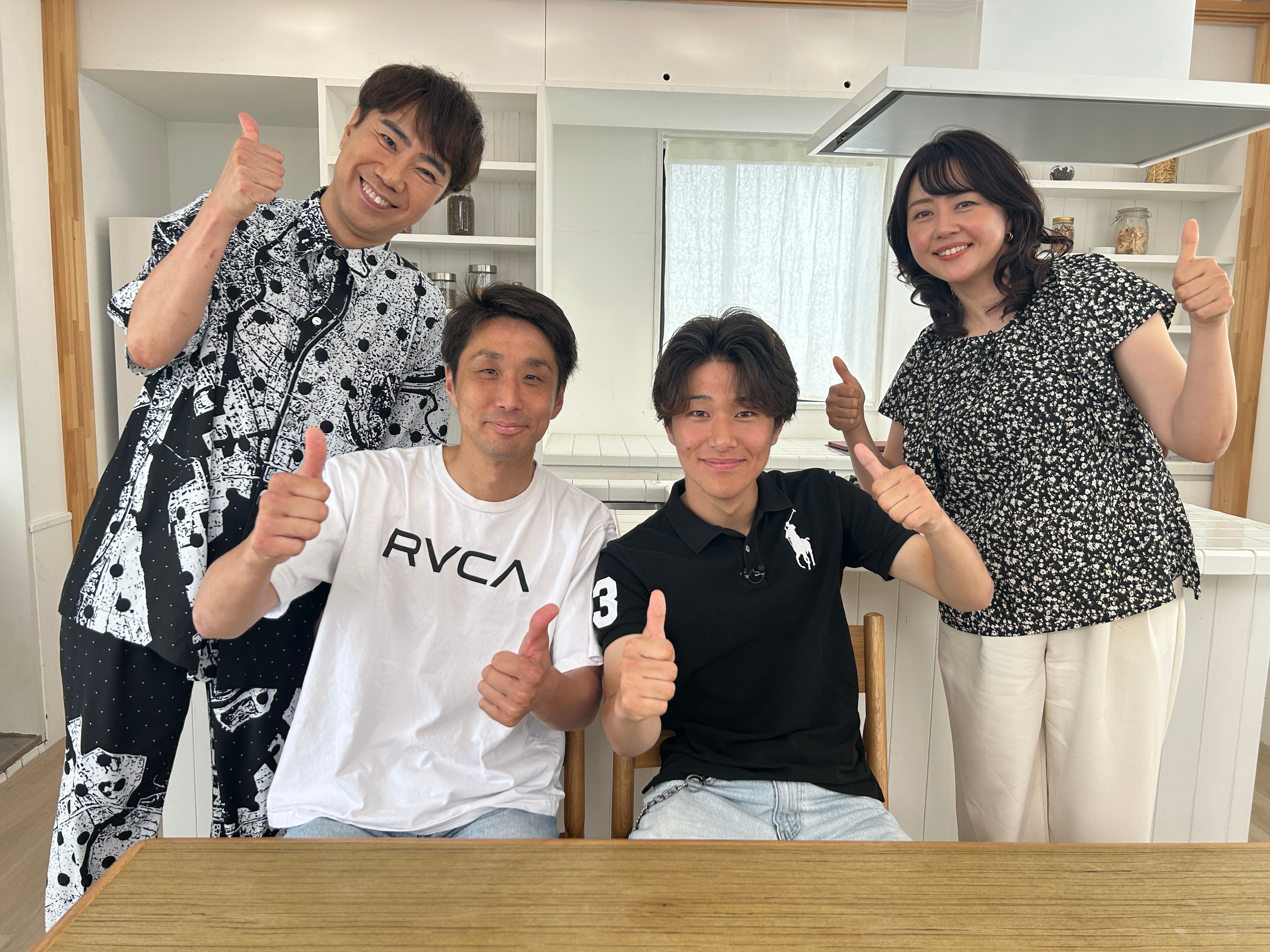 スタジオにて、記憶さんとお父さん