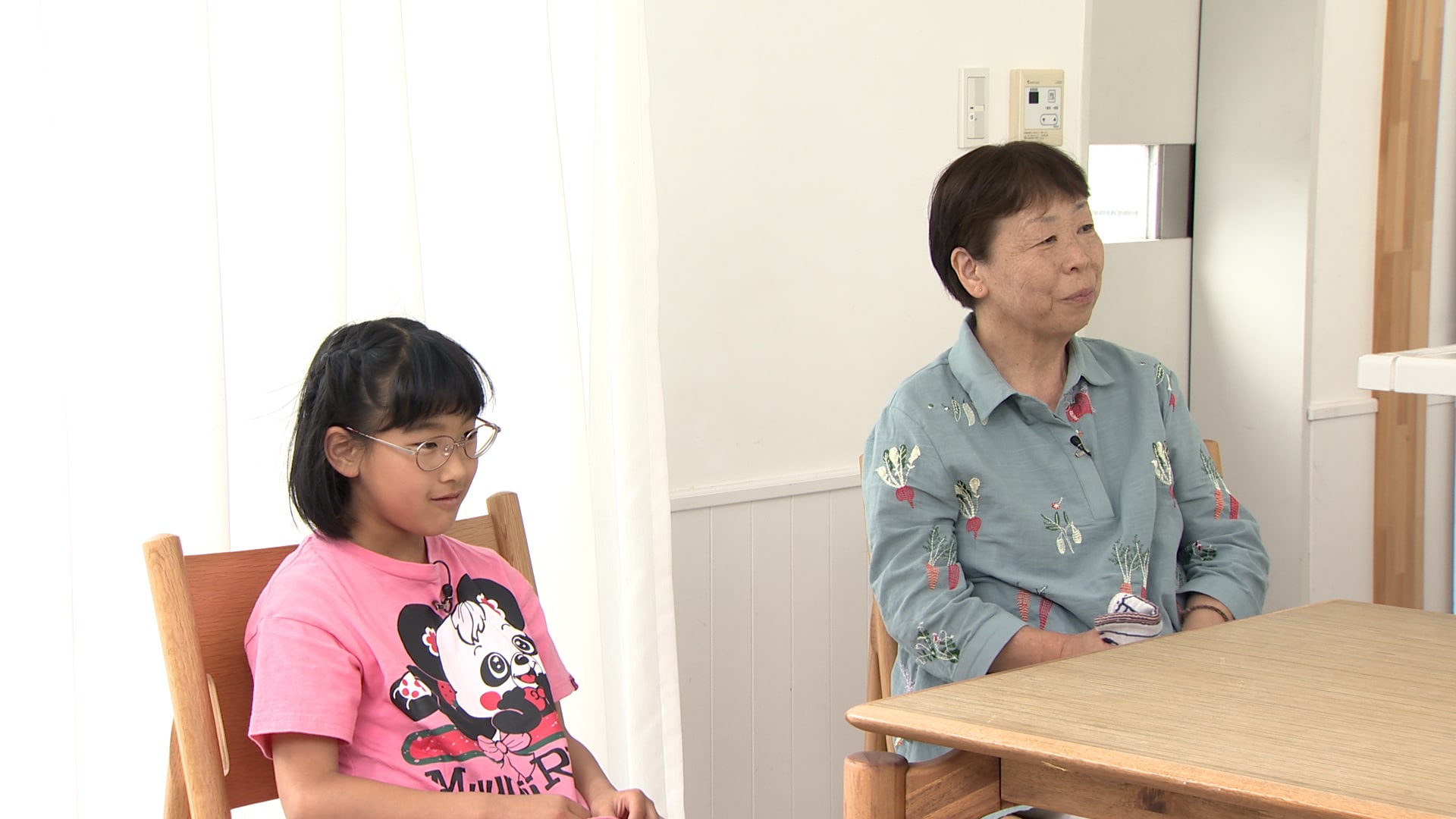 スタジオにて、記憶さんとお父さん