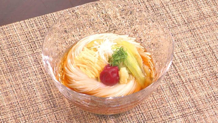 水晶なすのそうめん（2人前）