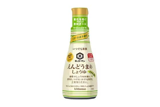 大豆・小麦の代わりにえんどうまめを使用した 「キッコーマン　いつでも新鮮　えんどうまめしょうゆ」200ml　新発売！