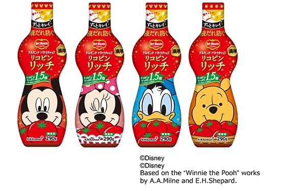 “液キレ”がよく、“キレイ”に使える“キレいいボトル”入り!「デルモンテ リコピンリッチ トマトケチャップ ディズニーラベル」を数量限定で発売!