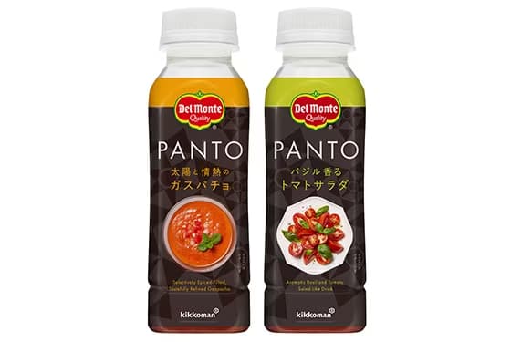 “パン専用”のトマト飲料! 「デルモンテ PANTO(パント)」新発売! ~「太陽と情熱のガスパチョ」「バジル香るトマトサラダ」の2アイテム~