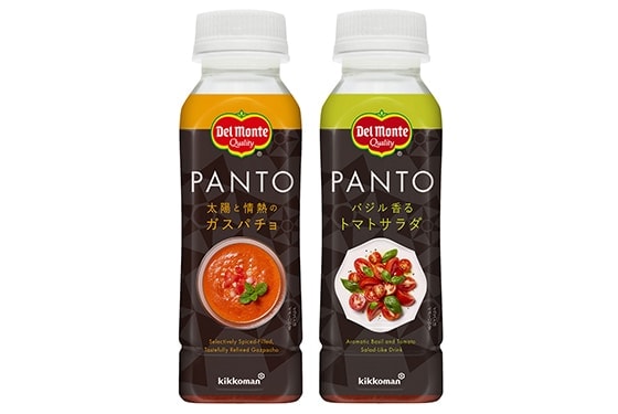 “パン専用”のトマト飲料! 「デルモンテ PANTO(パント)」新発売! ~「太陽と情熱のガスパチョ」「バジル香るトマトサラダ」の2アイテム~