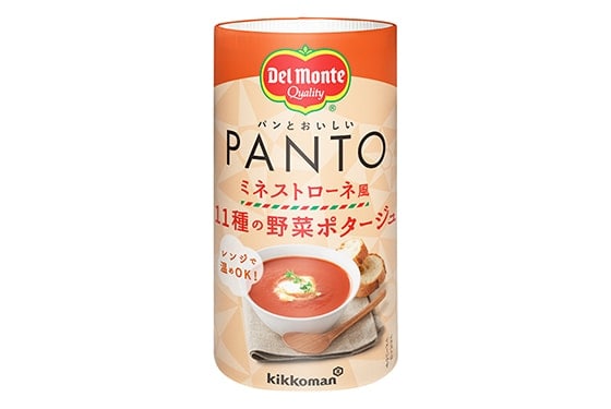 「デルモンテ PANTO(パント)」シリーズより、温めても冷やしてもおいしい! 「PANTO(パント) ミネストローネ風 11種の野菜ポタージュ」新発売!