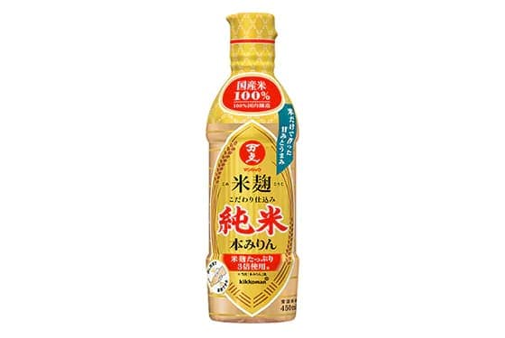 キッコーマンから、 「米麹こだわり仕込み」シリーズに純米本みりんが登場！ 「マンジョウ 米麹こだわり仕込み 純米本みりん」新発売！