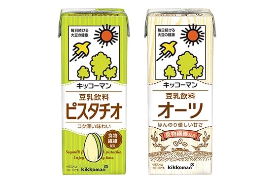 「キッコーマン 豆乳飲料 ピスタチオ」「キッコーマン 豆乳飲料 オーツ」