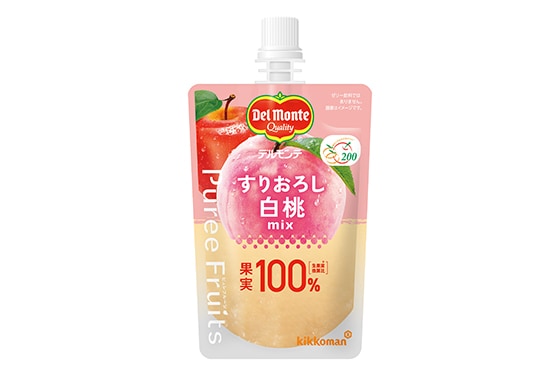 「デルモンテ ピュレフルーツ すりおろし白桃ミックス」