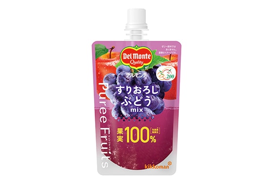 「デルモンテ ピュレフルーツ すりおろしぶどうミックス」