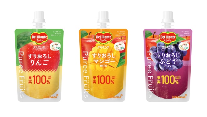 現在販売中の「ピュレフルーツ」シリーズ