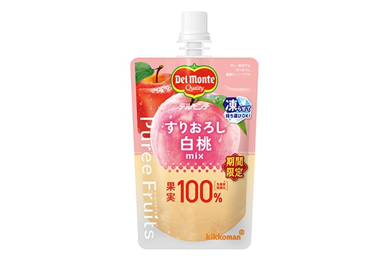 「デルモンテ ピュレフルーツ すりおろし白桃ミックス」