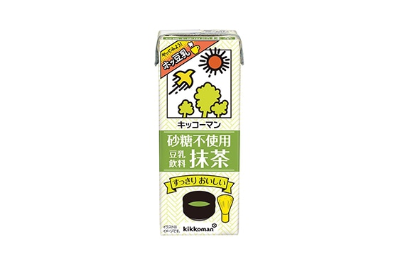 「キッコーマン 砂糖不使用 豆乳飲料 抹茶」 