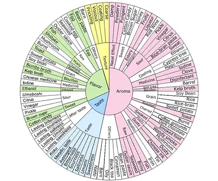 図2．世界のしょうゆのフレーバーホイール